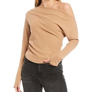 Free People Womens Fuji Thermal Top Waffle Off The Shoulder We The Free